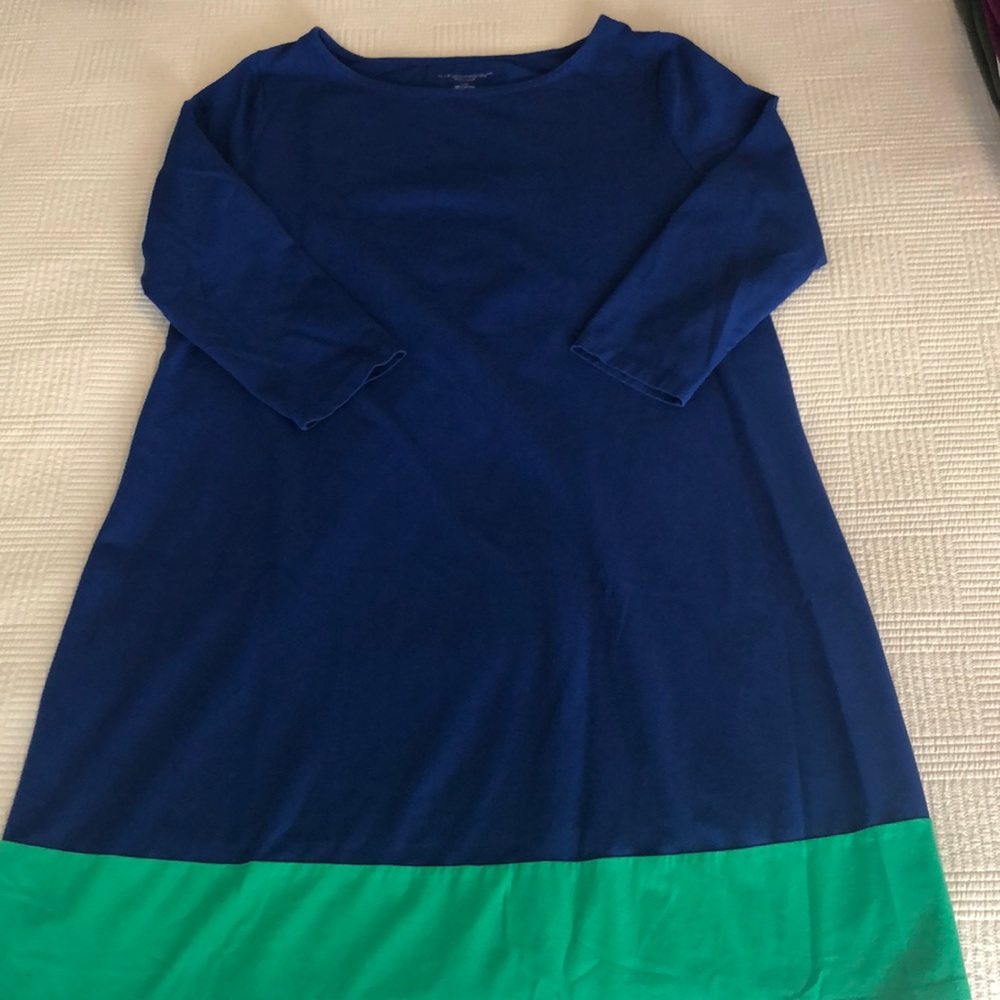 FINAL SALE! Blue and green a-line maternity dress